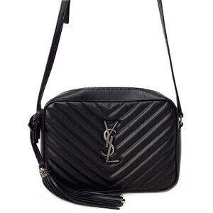 Saint Laurent Quilted Matelasse Paris Lou Camera Chain Shoulder Bag